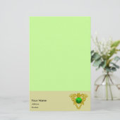 KELZENTRUM DES SAINT PATRICK, KLEEBLATT STATIONERY BRIEFPAPIER (Stehend Vorderseite)