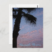 Kemah Palm Sunset Postcard - kundenspezifisch Postkarte (Vorne/Hinten)