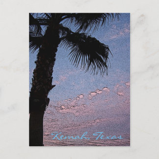 Kemah Palm Sunset Postcard - kundenspezifisch Postkarte