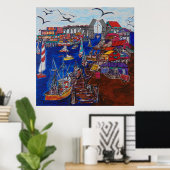 Kemah, Texas um die 70er Poster (Heimbüro)