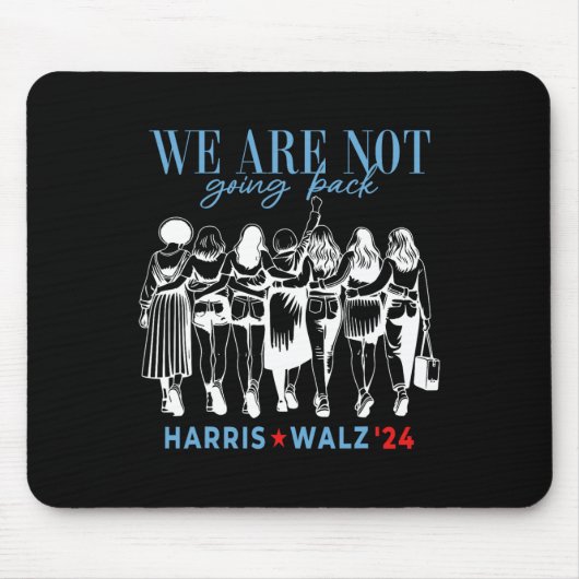 Kemala Harris Waltz 24 Frau Pr Mousepad (Vorne)