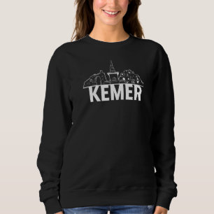 Kemer Turkey Skyline Silhouette Kontur Sku Sweatshirt