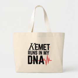 Kemet Runs in My DNA |  Jumbo Stoffbeutel