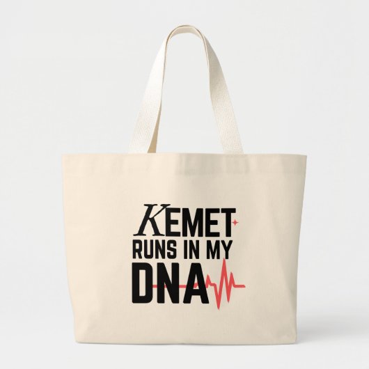 Kemet Runs in My DNA | Jumbo Stoffbeutel (Vorne)