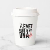 Kemet Runs in My DNA | Pappbecher (Rückseite)