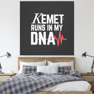 Kemet steckt in meiner DNA Leinwanddruck