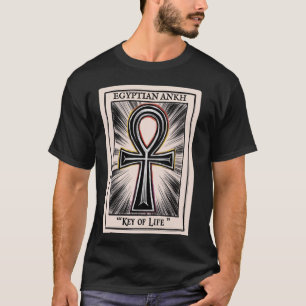 Kemetische Tarotkarte Altes Ägypten Ägyptisch Ankh T-Shirt