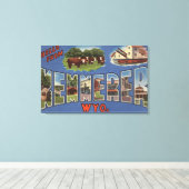 Kemmerer, Wyoming - Große Buchstabenszenen Leinwanddruck (Insitu (Holzboden))