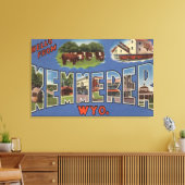 Kemmerer, Wyoming - Große Buchstabenszenen Leinwanddruck (Insitu (Wohnzimmer))