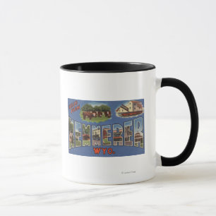 Kemmerer, Wyoming - Große Buchstabenszenen Tasse