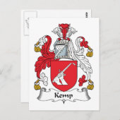 Kemp Familienwappen Postkarte (Vorne/Hinten)