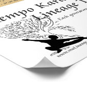 Kempo Lineage Tree Poster (Ecke)