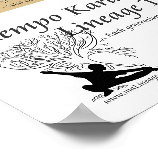 Kempo Lineage Tree Poster (Ecke)