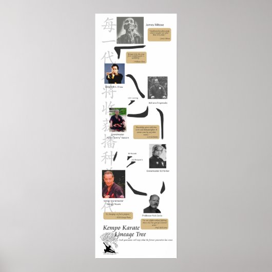 Kempo Lineage Tree Poster (Vorne)