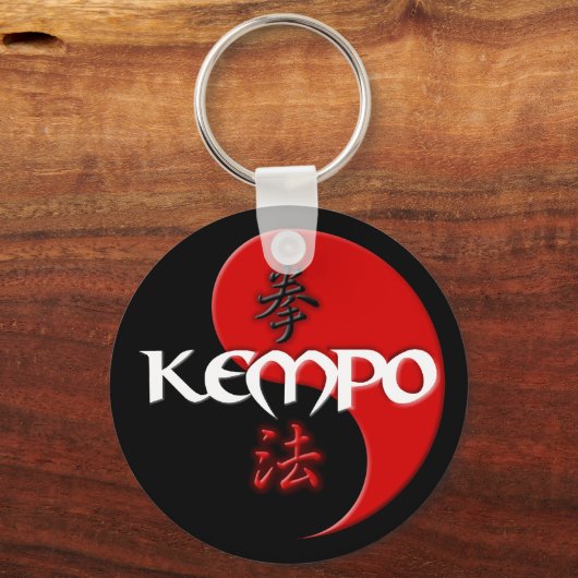 Kempo Yin Yang Schlüsselanhänger (Vorderseite)