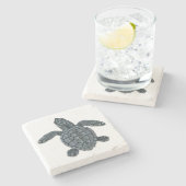 Kemps Ridley Steinuntersetzer (Seitenansicht)