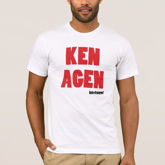 KEN AGEN! Abstimmung Ken Livinstone für T-Shirt (Vorderseite)
