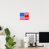 Ken Bone Poster: Amerikanische Flagge Poster (Heimbüro)