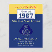 {Ken} Class-Wiedersehen Rett-the-Date-Ankündigung Ankündigungspostkarte (Vorderseite)