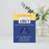 {Ken} Class-Wiedersehen Rett-the-Date-Ankündigung Ankündigungspostkarte (Stehend Vorderseite)