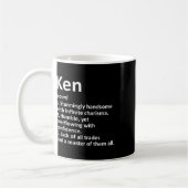 Ken-Definition Personalisierter Name Lustiges Gebu Kaffeetasse (Links)