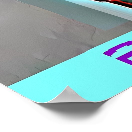 Ken Gage 2-XL Robot Army Retrowave Pop Surrealismu Poster (Ecke)