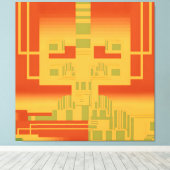 Ken Gage Central Processing Unicorn Kunst Leinwanddruck (Insitu (Holzboden))