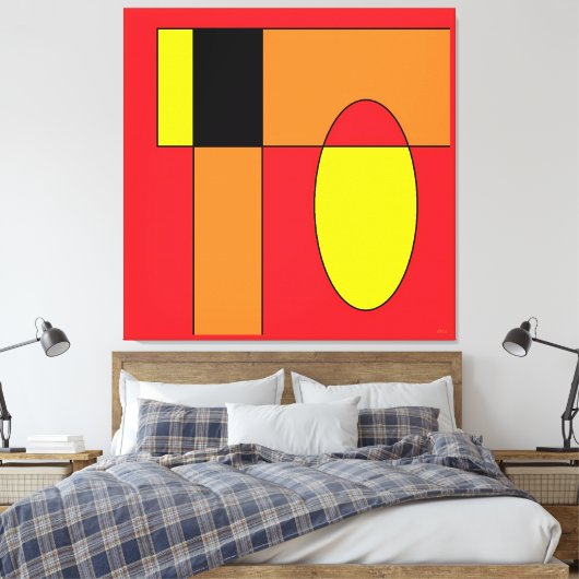 Ken Gage Egg Invader I Leinwanddruck (Insitu (Schlafzimmer))