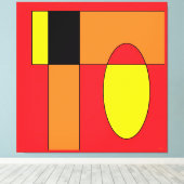 Ken Gage Egg Invader I Leinwanddruck (Insitu (Holzboden))