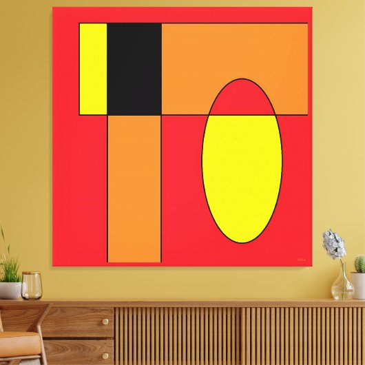 Ken Gage Egg Invader I Leinwanddruck (Insitu (Wohnzimmer))