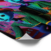 Ken Gage Fiesta Psychedelic Poster (Ecke)