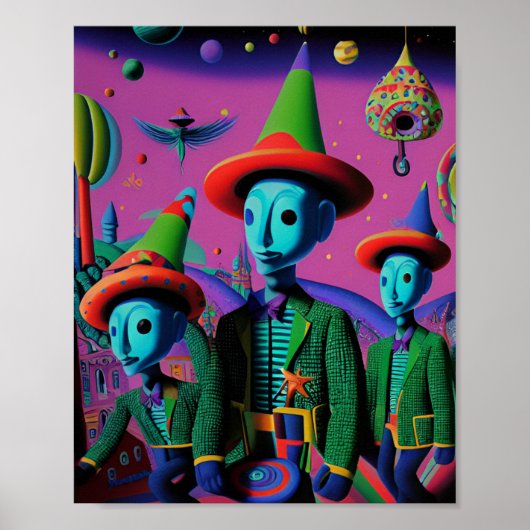 Ken Gage Fiesta Psychedelic Poster (Vorne)