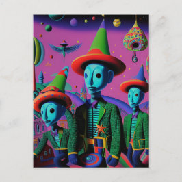 Ken Gage Fiesta Psychedelic Postkarte