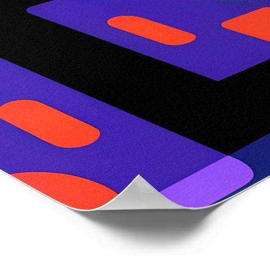 Ken Gage Fractolumineering Abstract Design Poster (Ecke)