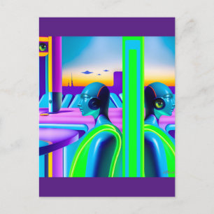 Ken Gage Future Spectrum Sci-Fi Postkarte