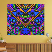 Ken Gage Graffiti Art Pop Drop Leinwanddruck (Insitu (Wohnzimmer))