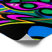 Ken Gage Graffiti Art Pop Drop Poster (Ecke)