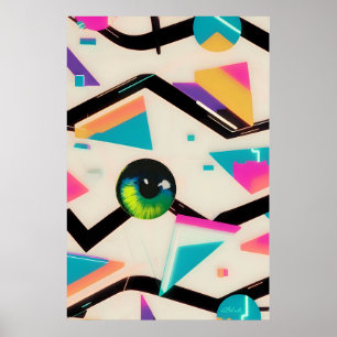 Ken Gage Memphis Design Group Popsicle Eyeball Poster