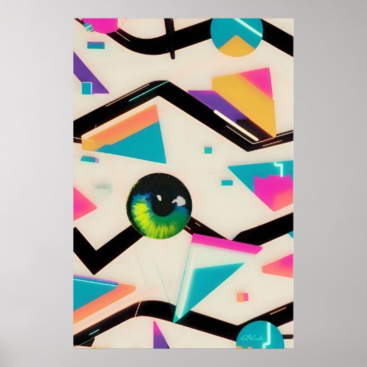 Ken Gage Memphis Design Group Popsicle Eyeball Poster (Vorne)