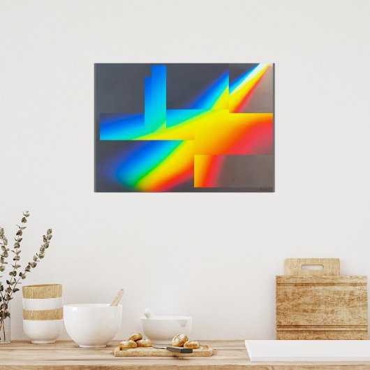 Ken Gage Nothiing Surrealist Abstrakte Kunst Poster (Küche)