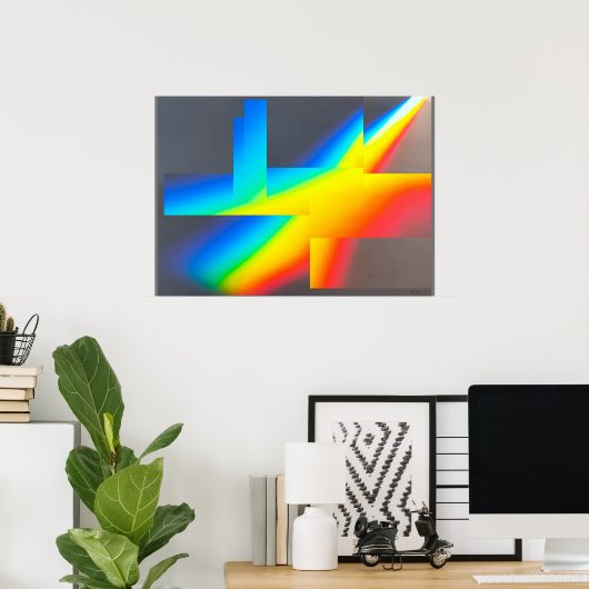 Ken Gage Nothiing Surrealist Abstrakte Kunst Poster (Heimbüro)