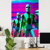 Ken Gage Pop Surrealismus im Vorfeld von morgen Poster (Heimbüro)