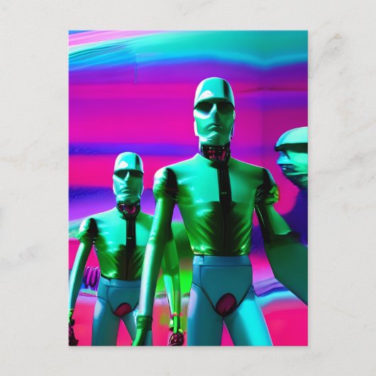 Ken Gage Pop Surrealismus im Vorfeld von morgen Postkarte (Vorderseite)