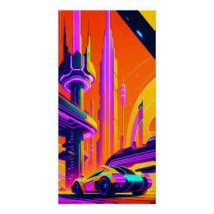 Ken Gage Raceway in die Zukunft Poster