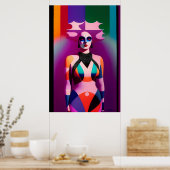 Ken Gage Rainbow's Gravity Pop Surrealismus Poster (Küche)