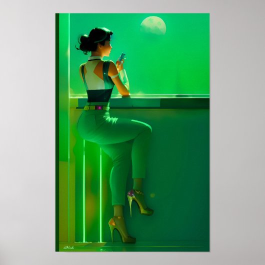 Ken Gage Wartete über die zukünftige Science Ficti Poster (Vorne)