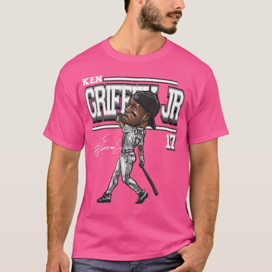 Ken Griffey Jr. Chicago W Cartoon Legend T-Shirt (Vorderseite)