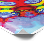 Ken Kinetic Collage Kaleidoscope Poster (Ecke)