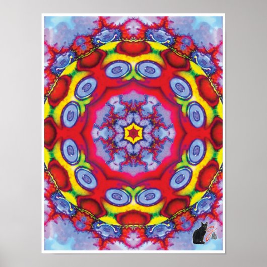 Ken Kinetic Collage Kaleidoscope Poster (Vorne)