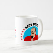Ken-Knochen-Kaffee-Tasse: "KEN-KNOCHEN " Kaffeetasse (VorderseiteRechts)